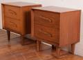 Unagusta Modern Sculpted Nightstands Pair