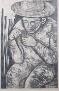 Gilberto de Oliveira Woodcut Print