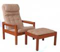 Domino Mobler Danish Lounge Chair  Ottoman