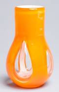 Murano Inspired Hand Blown Glass Vase