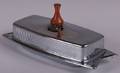 Hellerware Chrome Modern Butter Dish
