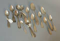 Group of coin silver spoons