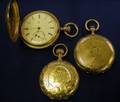 Three Hunting Case Pocket Watches Elgin