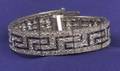 Art Deco Platinum Sapphire and Diamond Bracelet