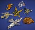 Seven Lucite Brooches