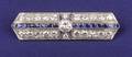 Art Deco Platinum Diamond and Sapphire Bar Pin