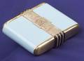 Art Deco Platinum 18kt Gold Enamel and Gemset Case
