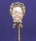 Edwardian Moonstone and Diamond Stickpin
