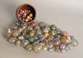 Large group of early glass marbles