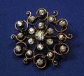 Antique 14kt Gold and Diamond BroochPendant