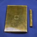 14kt Gold Cigarette Case and Lighter Cartier