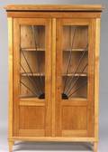 Fruitwood Sunburst Vitrine