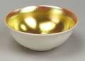 Steuben Gold Aurene on Calcite Bowl