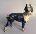 Cast iron dog doorstop