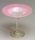 Tiffany Decorated Art Glass Tazza