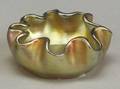 Tiffany Gold Favrile Art Glass Salt