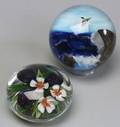 Two Roland Rick Ayotte Paperweights