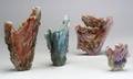 Four John Kuhn Art Glass Vessels