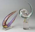 Two Archimede Seguso Art Glass Sculptures