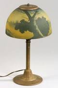 ReversePainted Glass Table Lamp