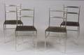 Eight Chromed Metal Chairs