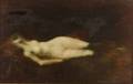 Jean Jacques Henner French 18291905 Reclining Female Nude