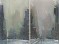 Leon Dolice American 18921960 Lot of Two New York Street Views Winter