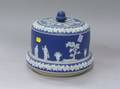 Wedgwood Dark Blue Jasper Cheese Dish and Cover