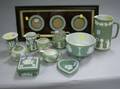 Eleven Wedgwood Light Green Jasper Items