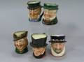 Five Royal Doulton Toby Jugs