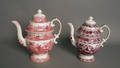 Two Staffordshire coffee pots