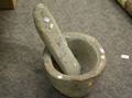 Large Ethnographic Stone Mortar and Pestle