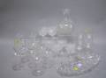 Twentyseven Pieces of Colorless Cut Glass Table and Stemware
