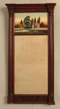 Sheraton mahogany mirror
