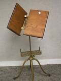Oak and Cast Iron Mechanical Dictionary Stand
