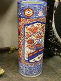 Japanese Imari Palette Porcelain Umbrella Stand