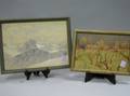 Two Framed Central European Landscape Watercolors