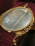 Oval Gilt Gesso Mirror