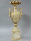 Neoclassical Carved Alabaster Urn