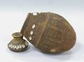 African Woven and Shell Lidded Vessel