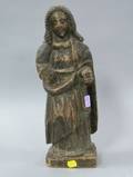 Carved and Painted Wood Santos Figure