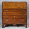 Chippendale Mahogany Carved Slantlid Desk