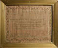 Jane Livingstons needlework sampler dated 1813