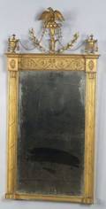 Neoclassical Carved Wood and Gilt Gesso Mirror