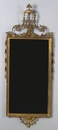 Neoclassical Gilt Wood and Gesso Carved Mirror