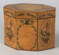 Tiger Maple Decorated Tea Caddy