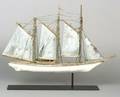 Carved and Painted Wood and Zinc Ship Weather Vane America late 19thearly 20th century