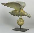 Cast Zinc and Molded Copper Eagle Weather Vane Boston MetalWorkers Company c 1850