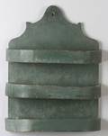 Painted Green Pine Three Tier Wall Shelf
