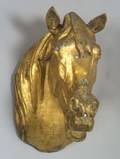 Gilded Molded Zinc Horse Head Trade Sign